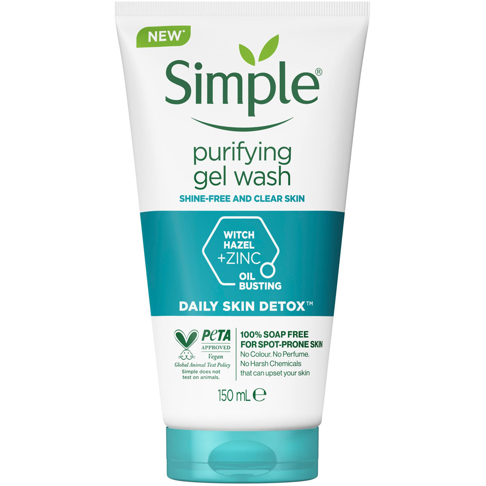 Simple Daily Detox Purifying Face Wash 150ml Image 1
