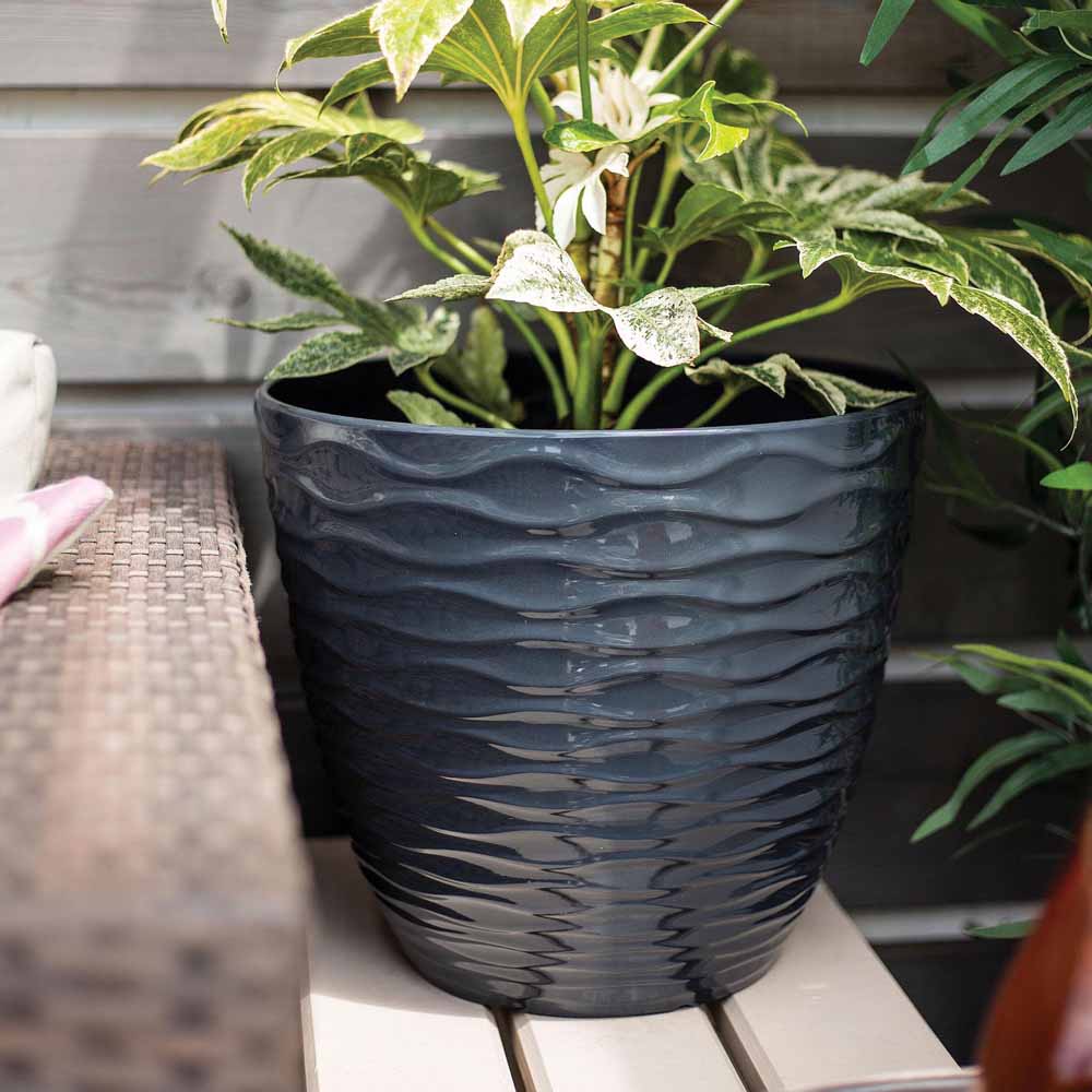 Plant Avenue Windermere Charcoal Plant Pot 38cm Image 4
