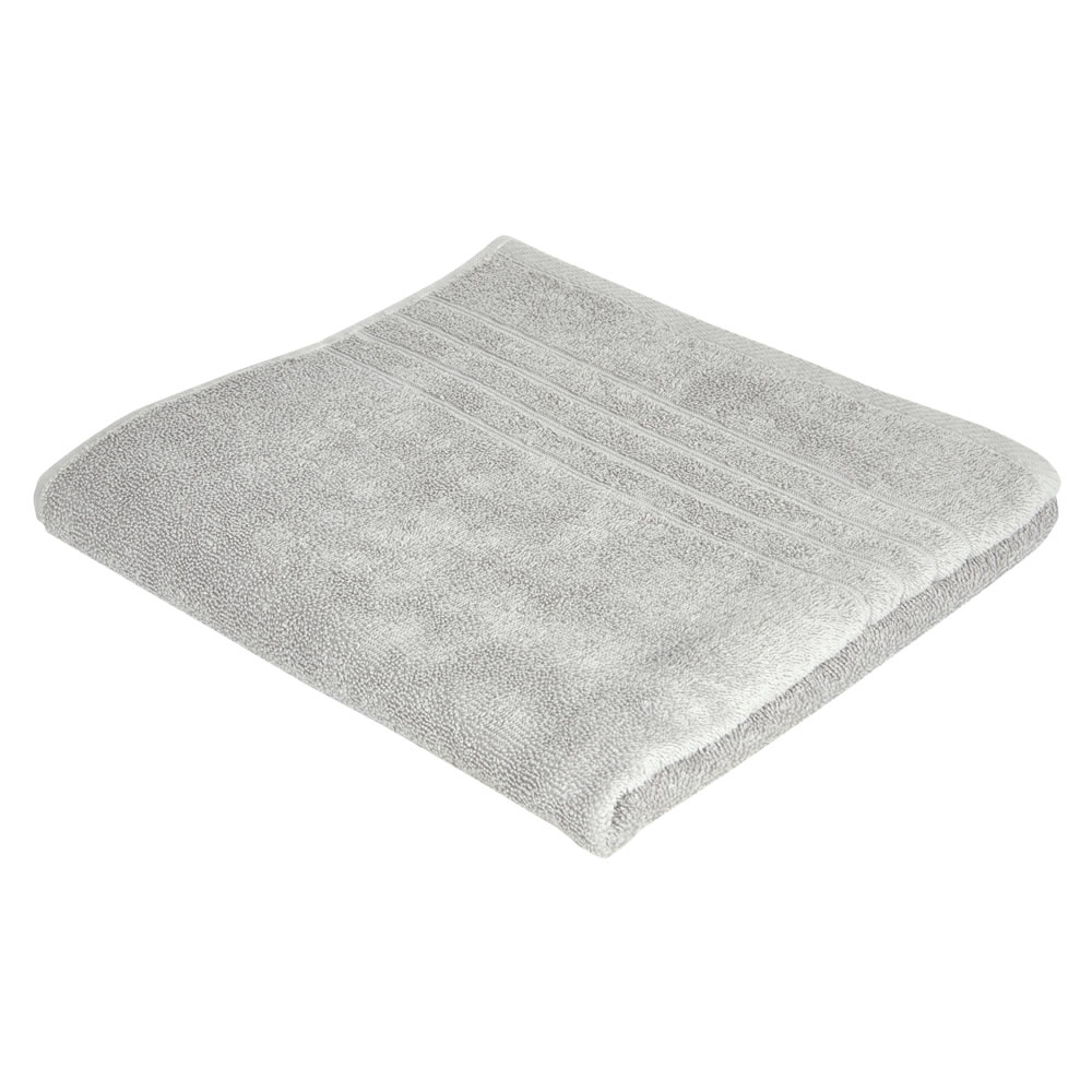 Wilko Silver Bath Towel Image 2