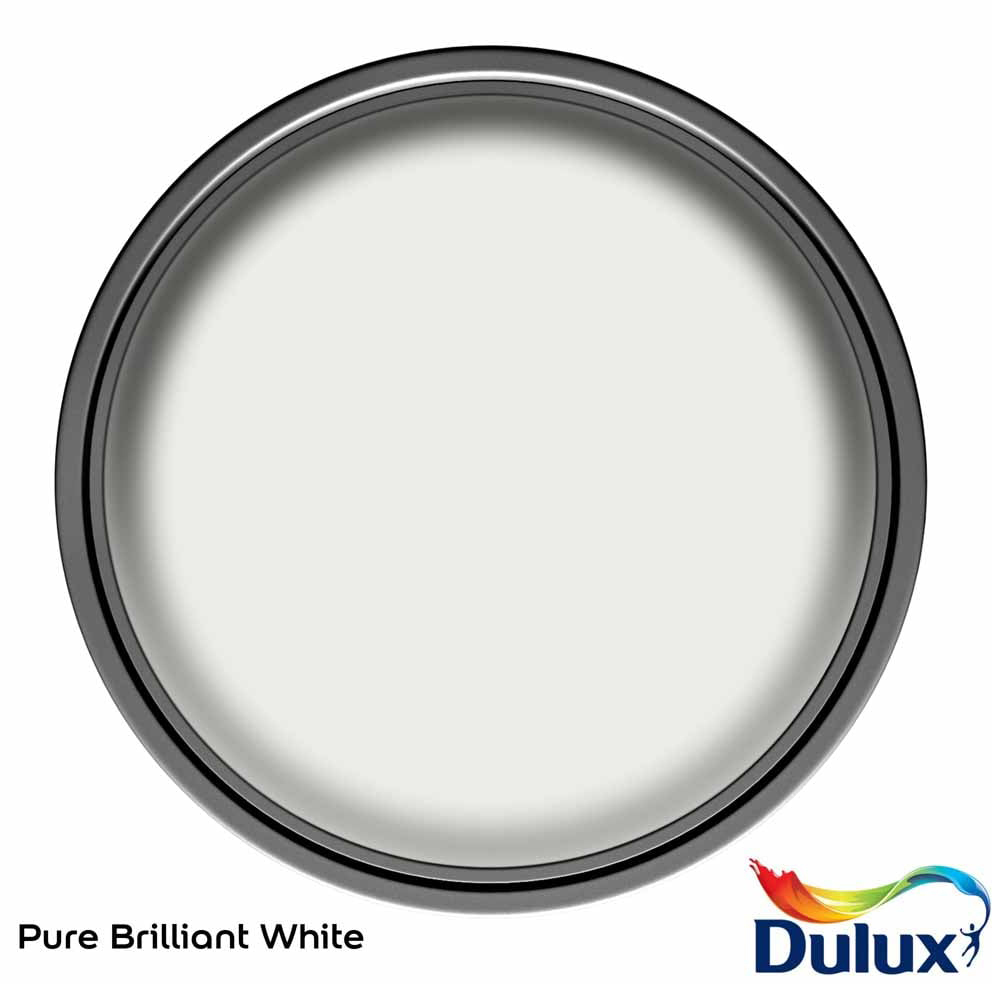 Dulux WeatherShield Pure Brilliant White Smooth Masonry Paint 10L Image 3