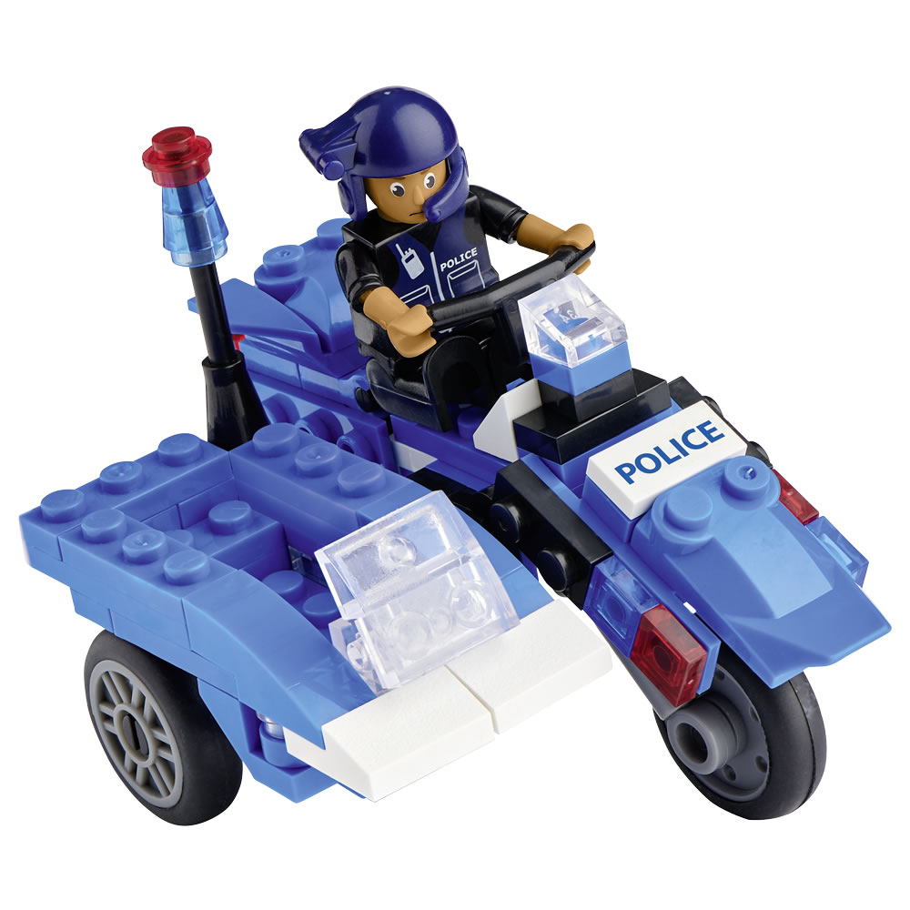 Wilko Blox Police Bike Small Set Image 1