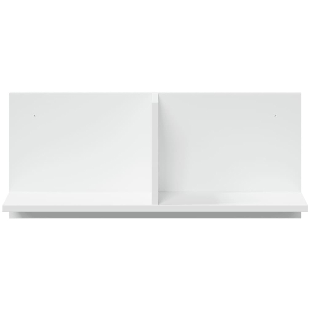 vidaXL 2 Shelf White Wall Cabinet Image 3