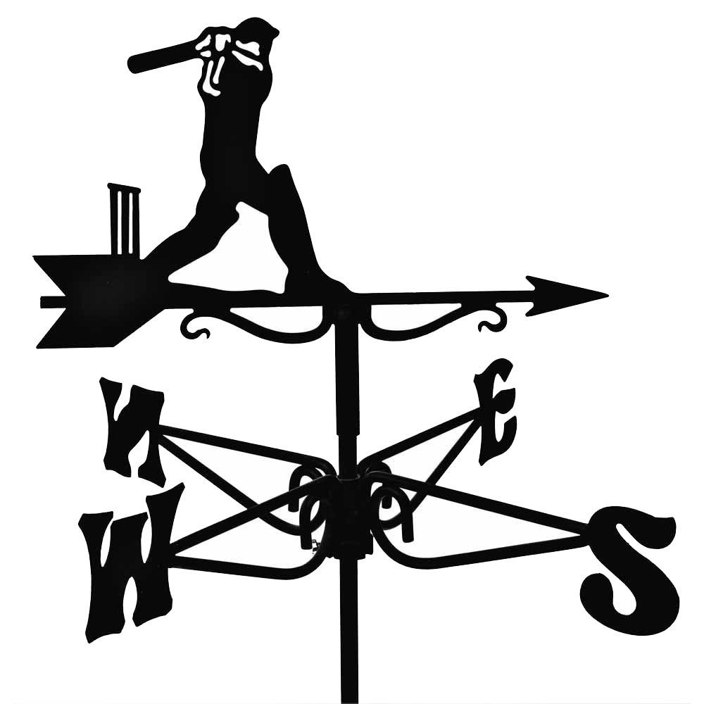 Espira Cricketer Black Mini Weathervane Image 1