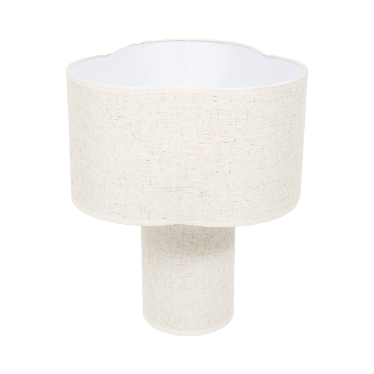 Linen Table Lamp Beige Image 4