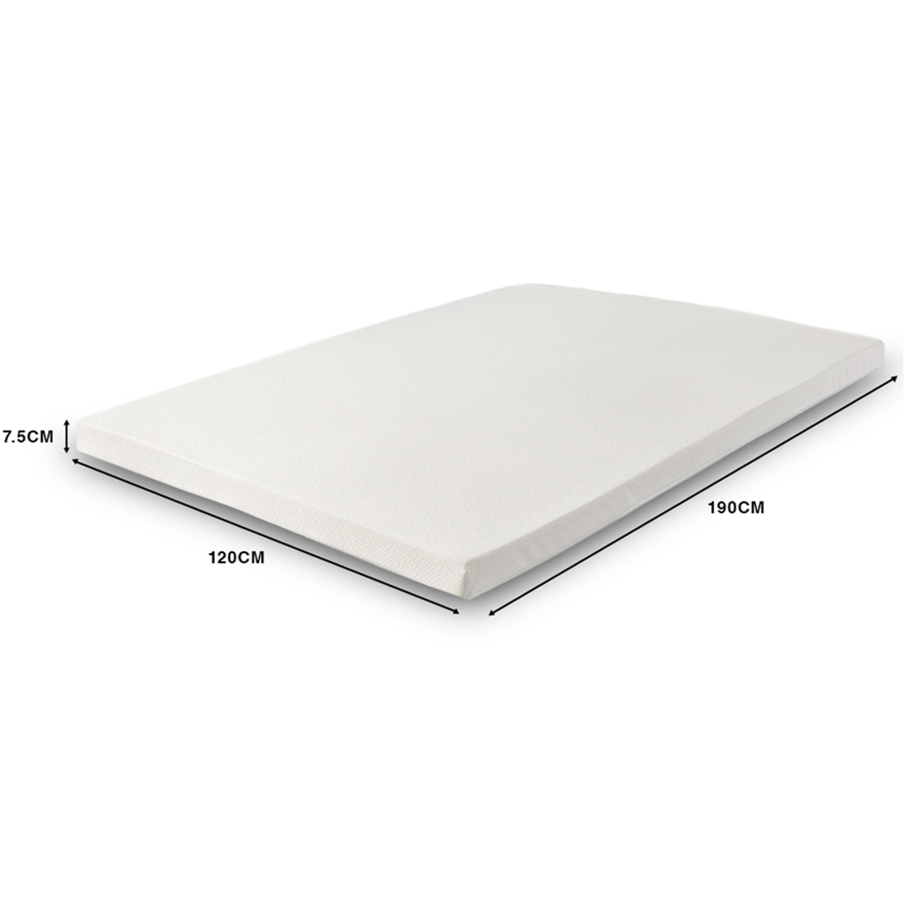 Starlight Beds Small Double Memory Foam Mattress Topper with Elastic Straps 3 inch Image 5