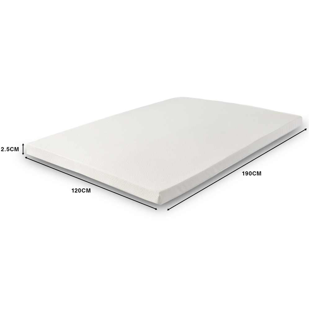 Starlight Beds Small Double Memory Foam Mattress Topper with Elastic Straps 1 inch Image 5