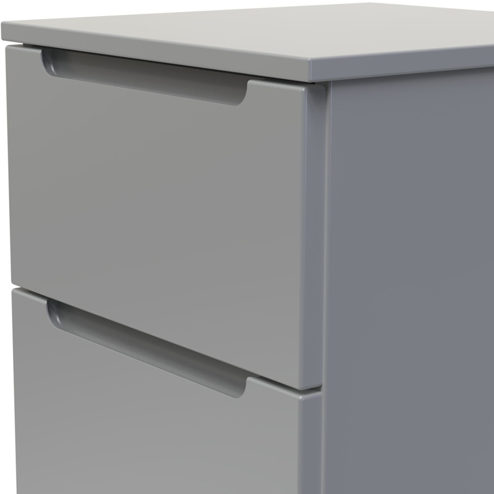 Crowndale Milan 5 Drawer Dusk Grey Chest of Drawers Ready Assembled Image 5