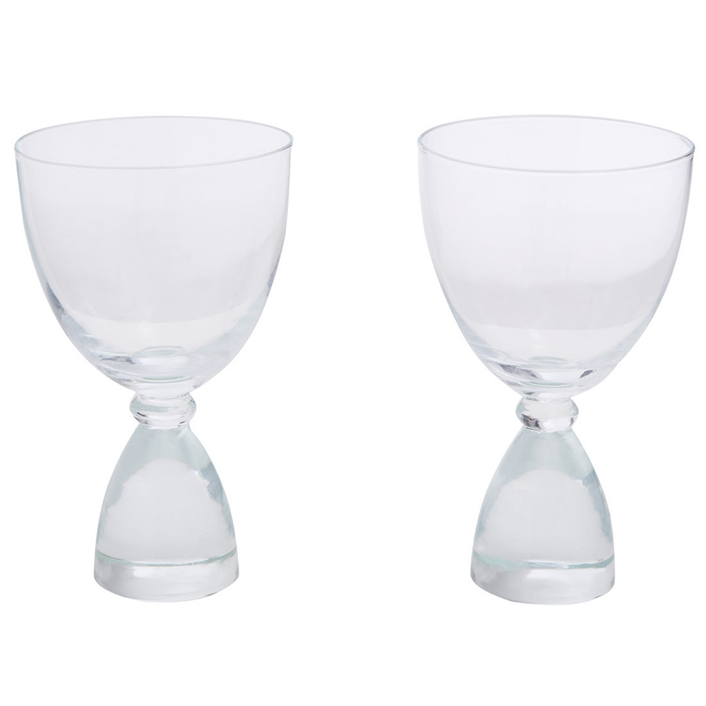 Premier Housewares Clear Thick Stem Gin Glasses 2 Pack Image 2