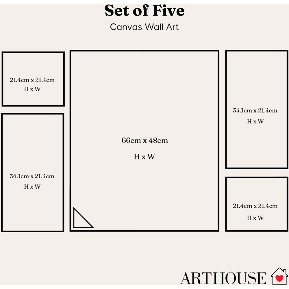 Arthouse 5-in-1 Slogan Canvas Set Image 5