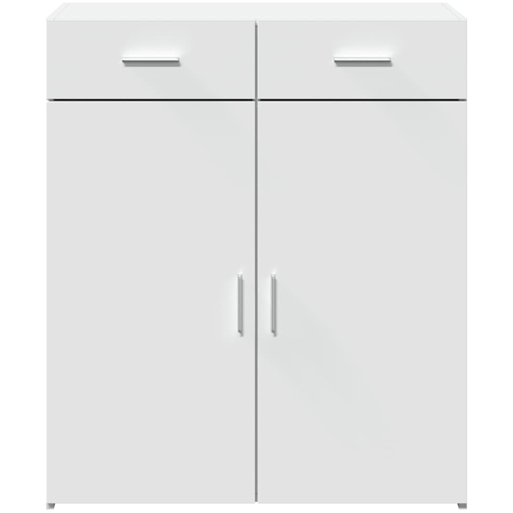 vidaXL 2 Door 2 Drawer White Sideboard Image 4