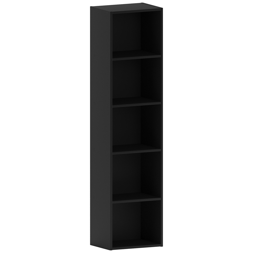 Vida Designs Oxford 5 Shelf Black Bookcase Image 2