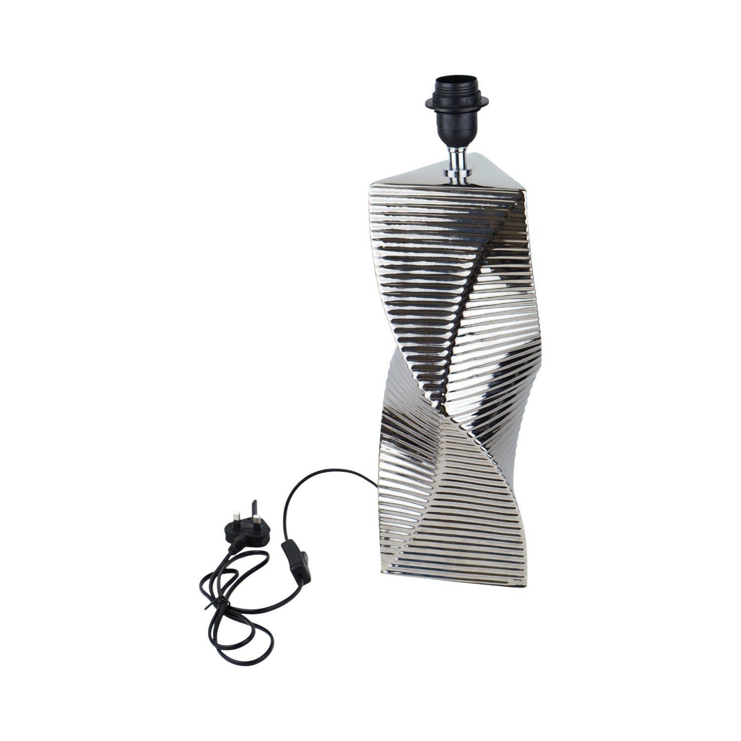 Alder Table Lamp Silver Image 3