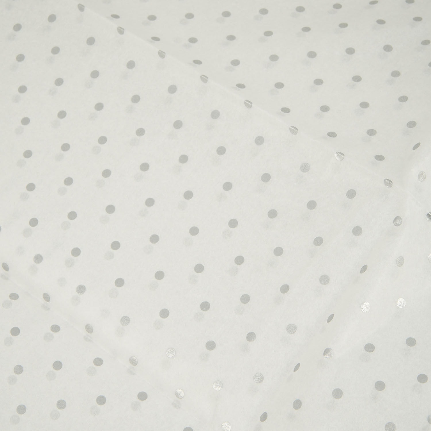 Pack of 6 Gold or Silver Printed Tissue Paper - White Image 4