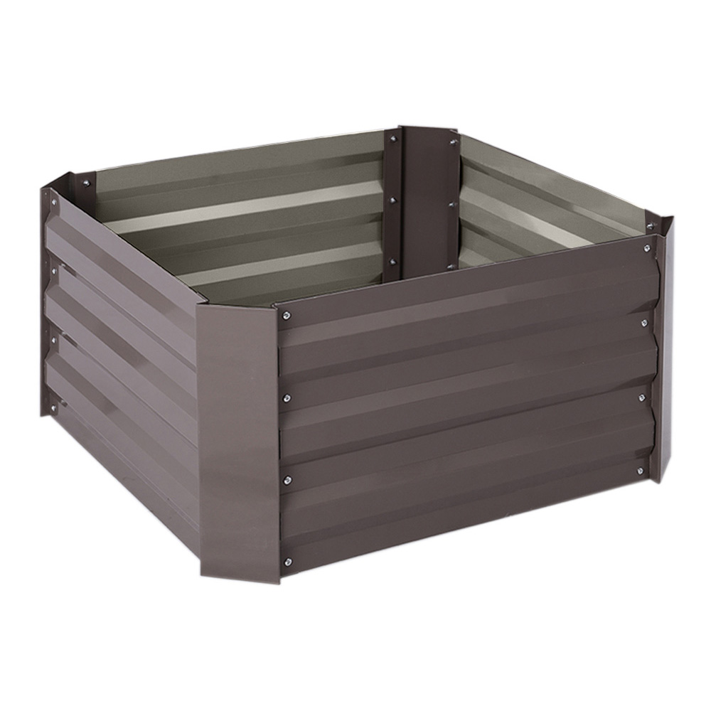 Living and Home Square Raised Garden Bed Planter Box 30 x 100 x 100cm Image 1