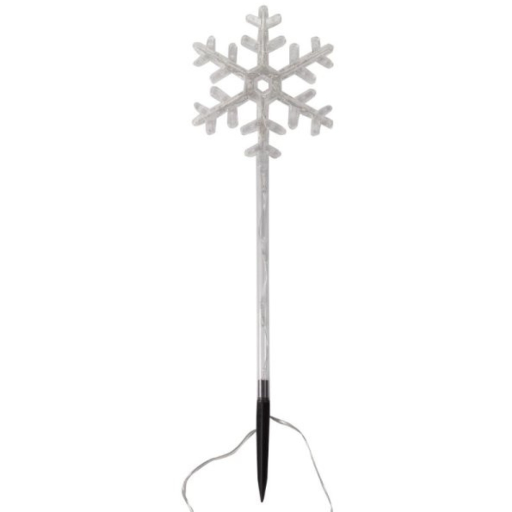 Samuel Alexander 4 Piece Multicolour LED Snowflake Christmas Path Light Set Image 3