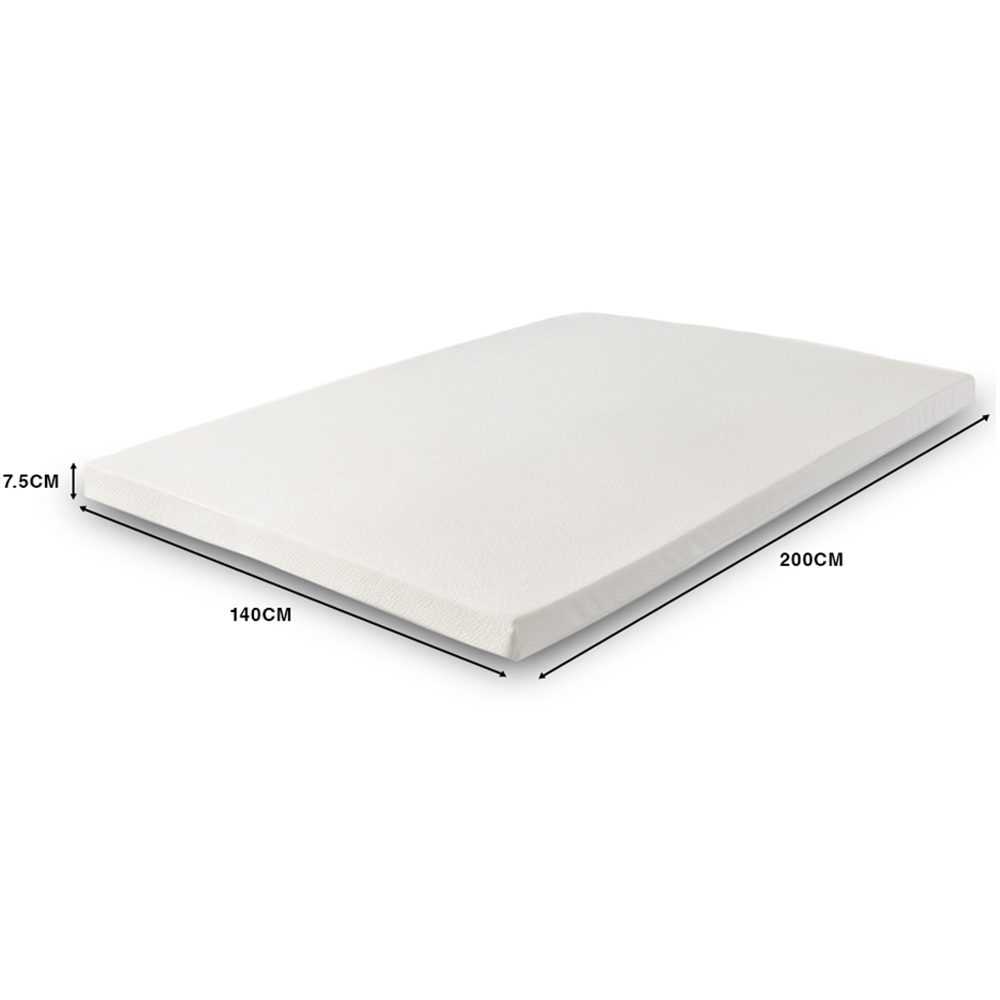 Starlight Beds European Double Memory Foam Mattress Topper with Elastic Straps 3 inch Image 5