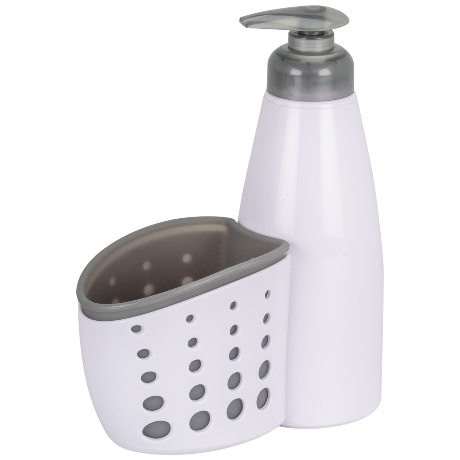 Soap Bottle and Caddy - White Image