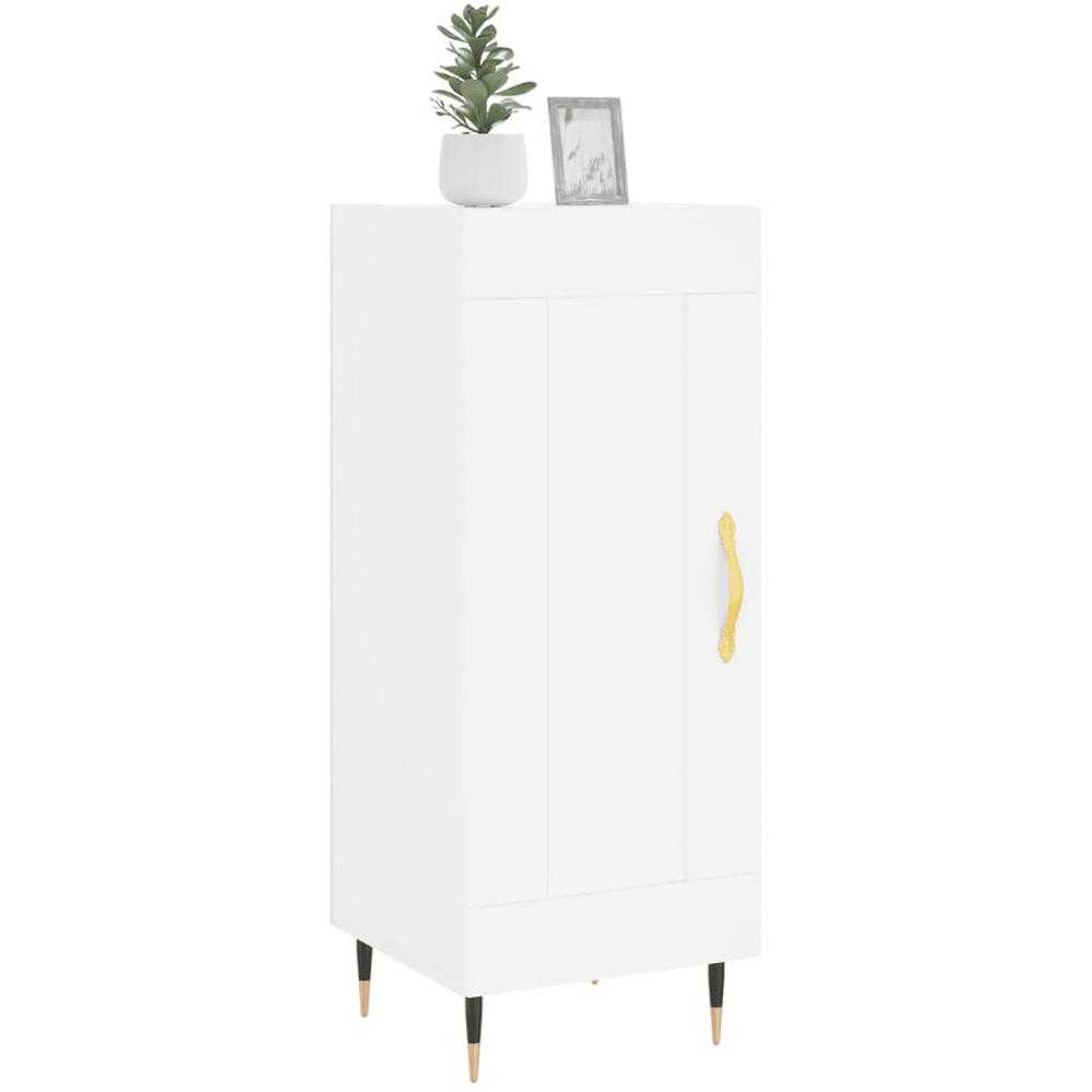 vidaXL Single Door White Sideboard Image 3