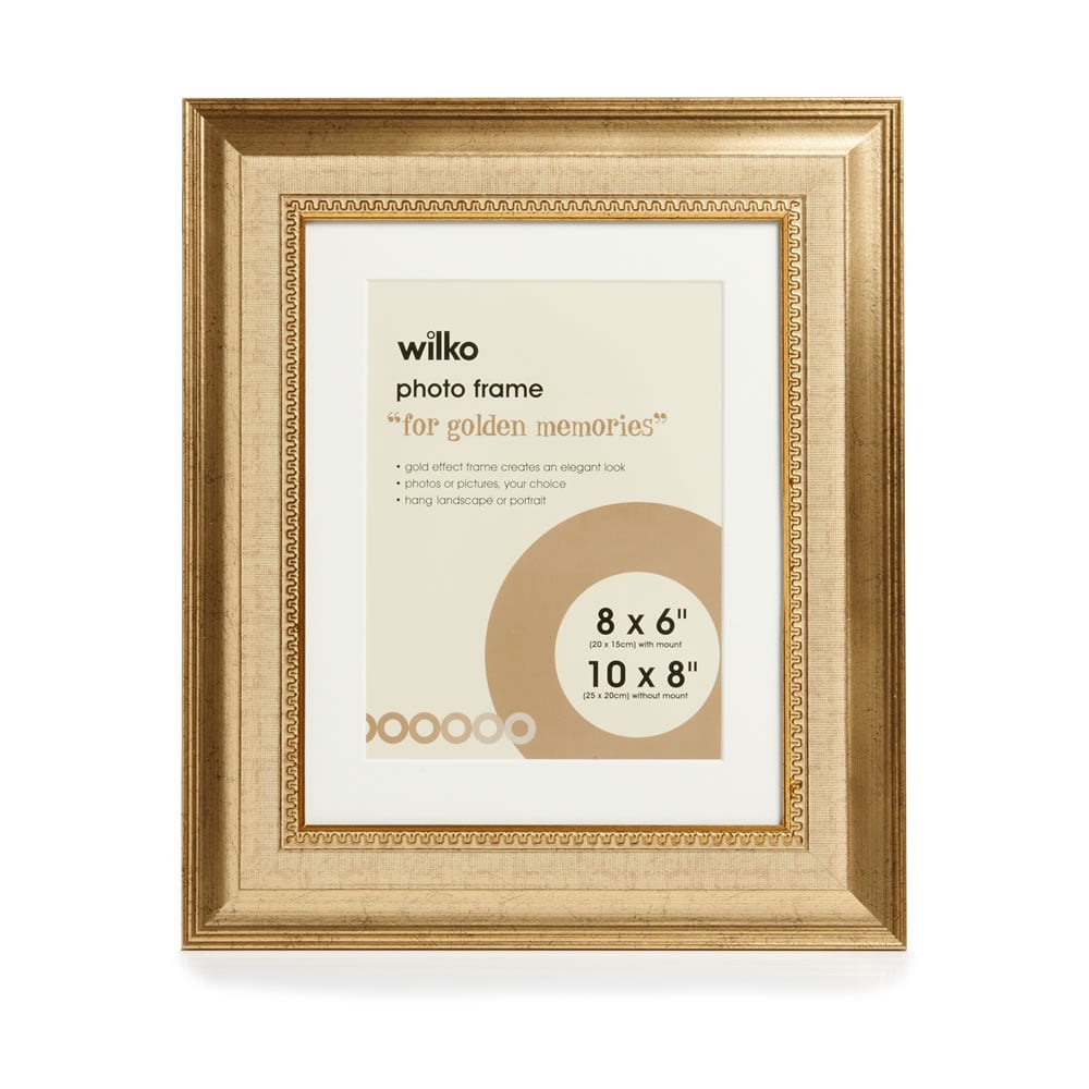 Wilko Dorchester Gold Photo Frame 10 x 8in Wilko