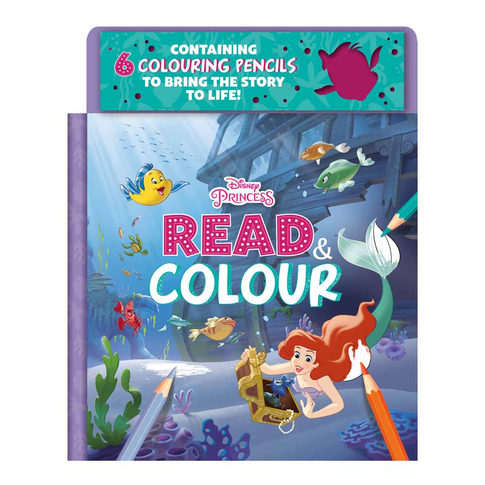 Disney Princess Ariel: Read & Colour Image