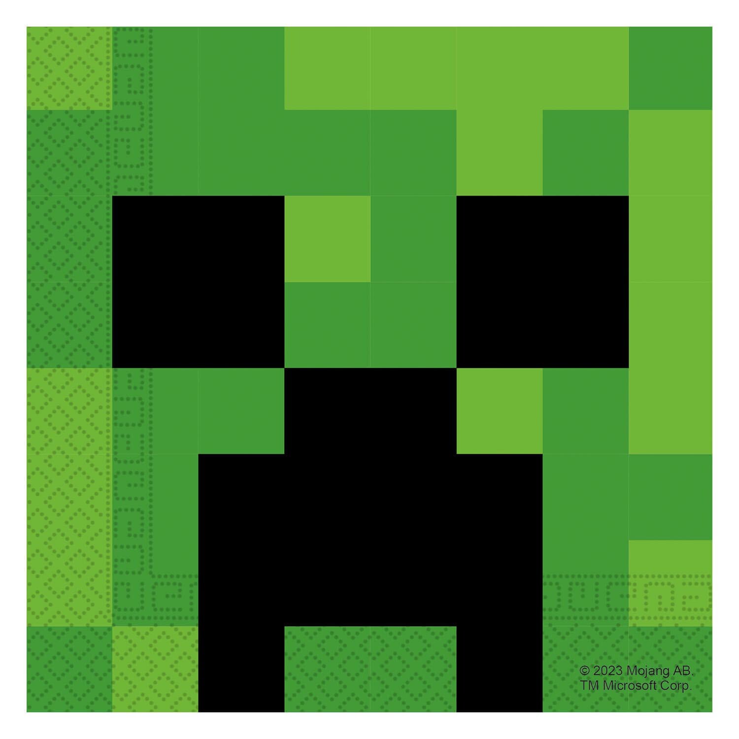Pack of 20 Minecraft Napkins  - Green Image