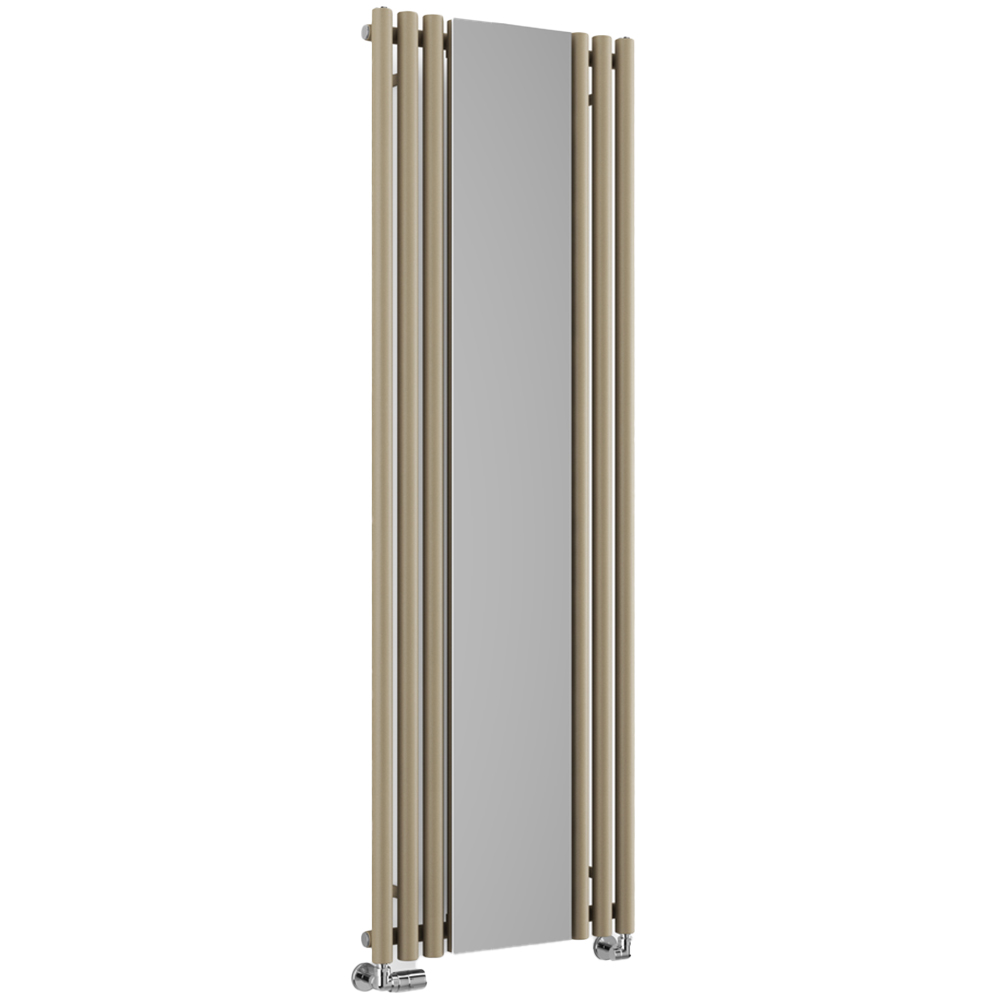 Terma Rolo Mirror 2854 BTU Quartz Mocha Radiator 1800 x 590mm Image 1