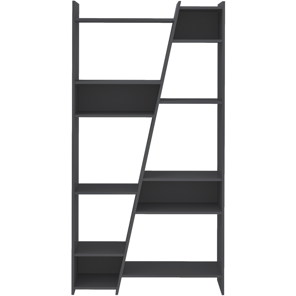 Seconique Naples 12 Shelf Grey Tall Bookcase Image 4