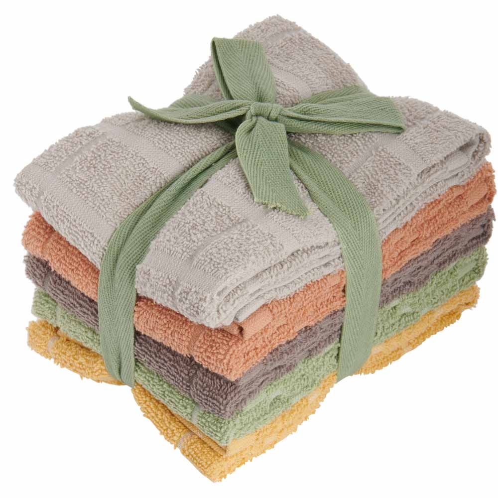 Wilko Soft Sanctuary Tea Towels 5 Pack Image 1