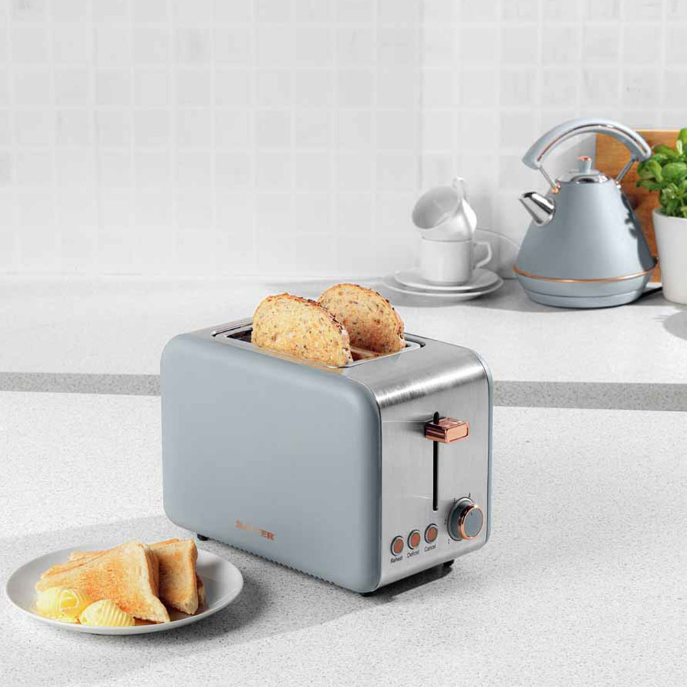 Salter Grey 2 Slice Toaster Image 2