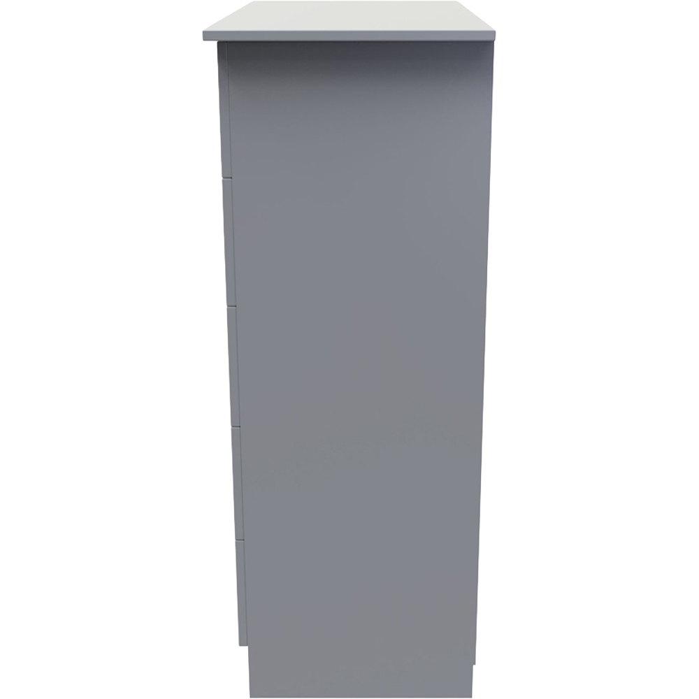 Crowndale Avon 5 Drawer Dusk Grey Chest of Drawers Ready Assembled Image 3