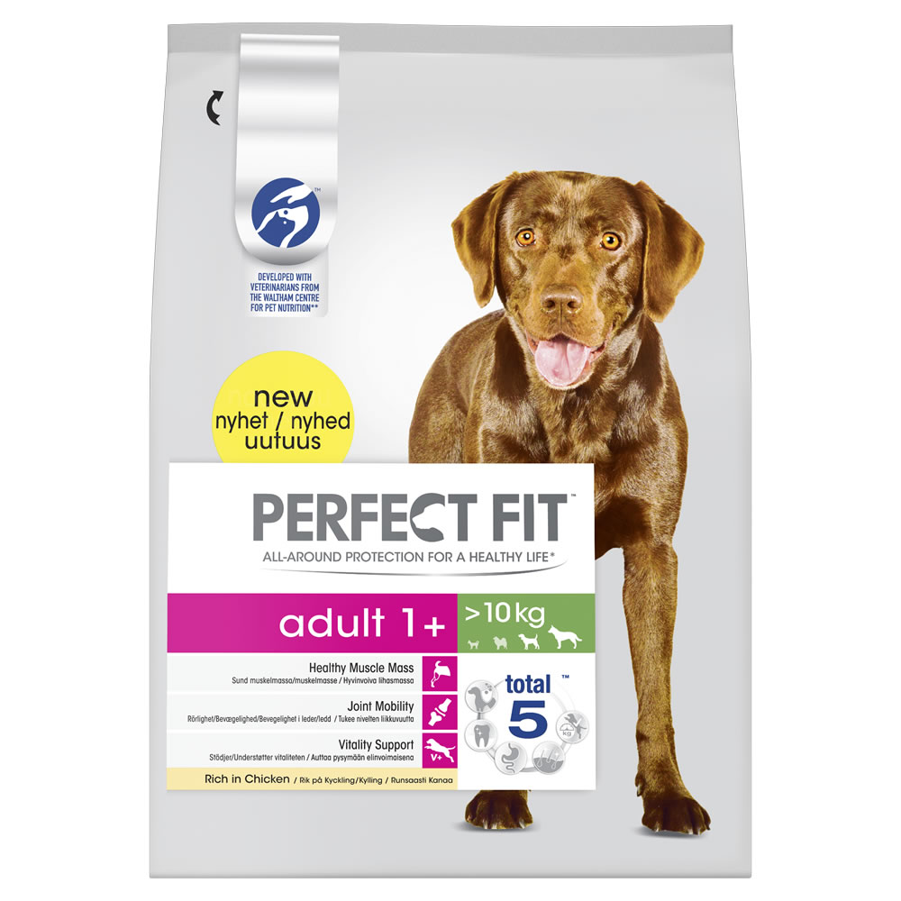 Perfect Fit Adult 1+ Chicken Flavour Complete Dry Dog Food 2.6kg Image 1