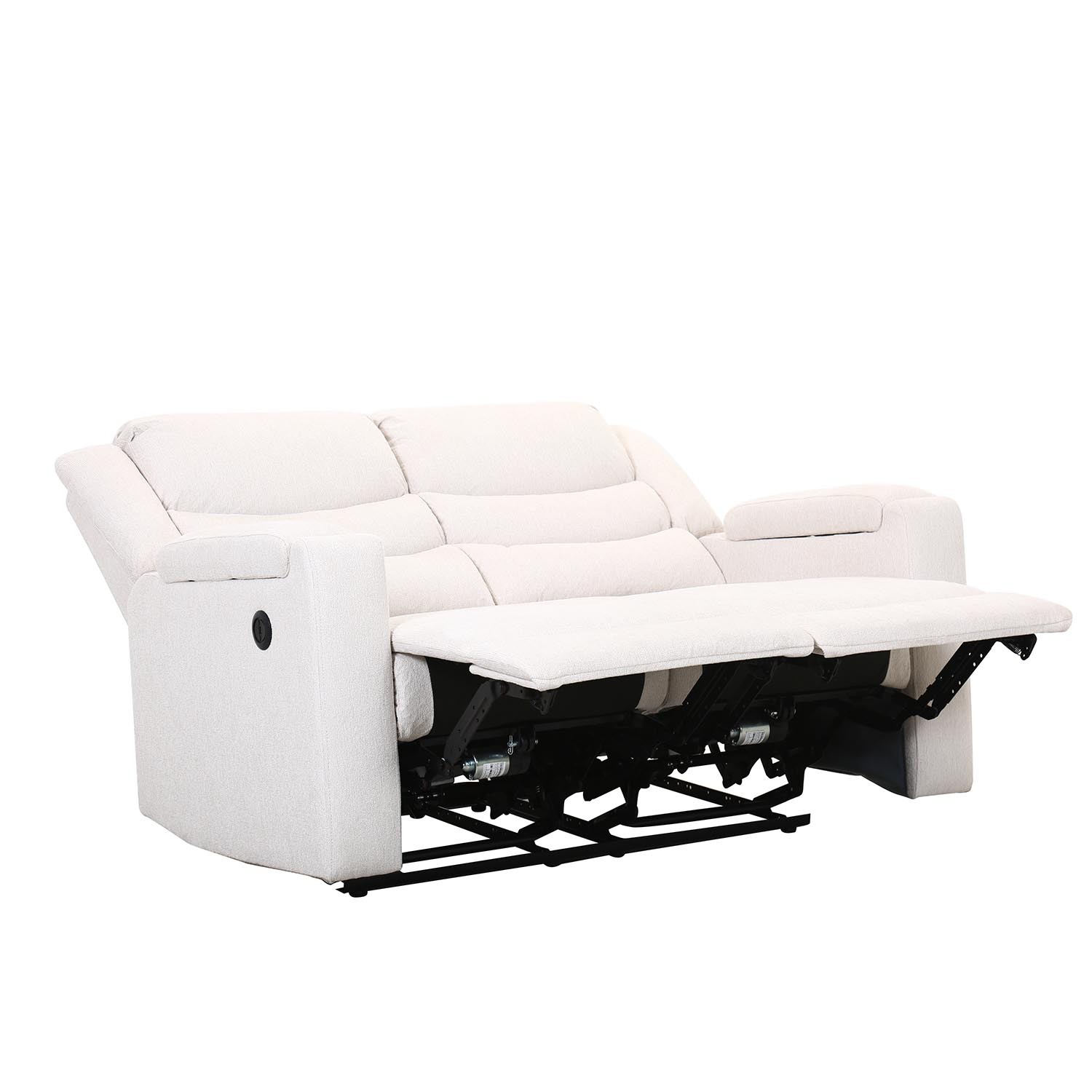 Heritage 2 Seater Ivory Recliner Sofa Image 5