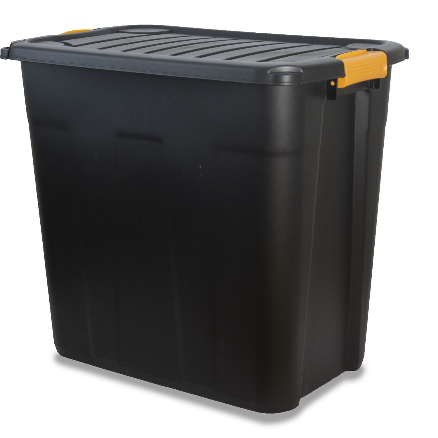120L Black Lockable Storage Box with Cover Image