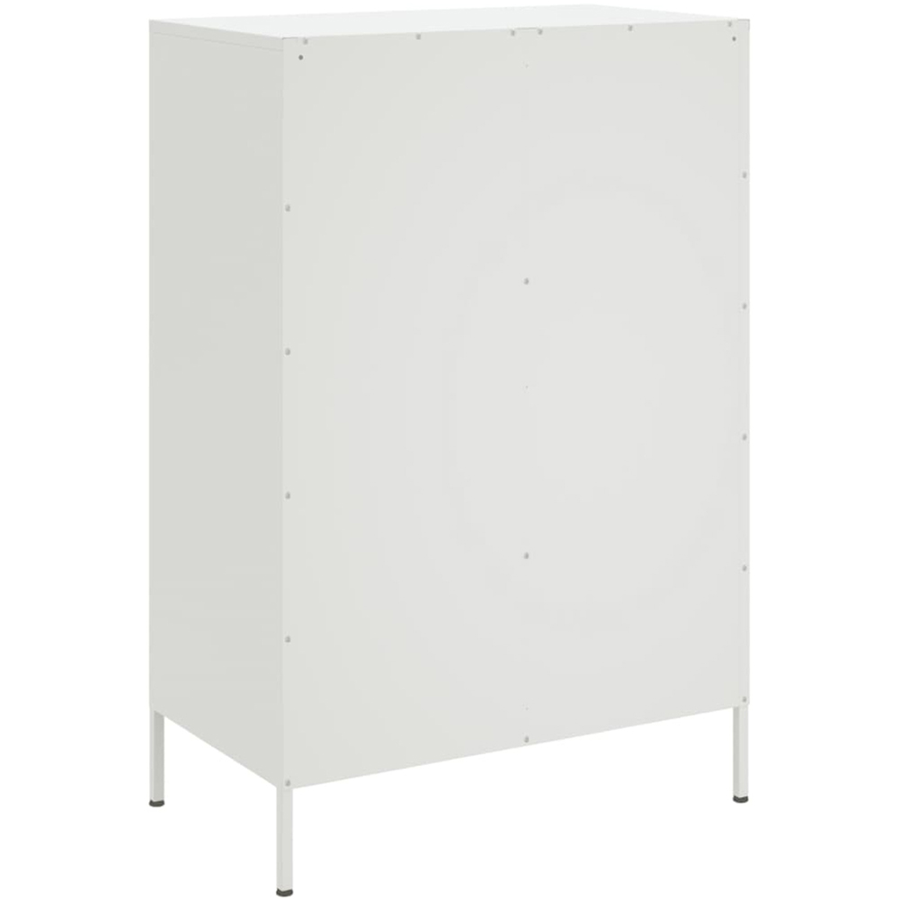 vidaXL 2 Drawer 4 Shelf White Highboard Image 8