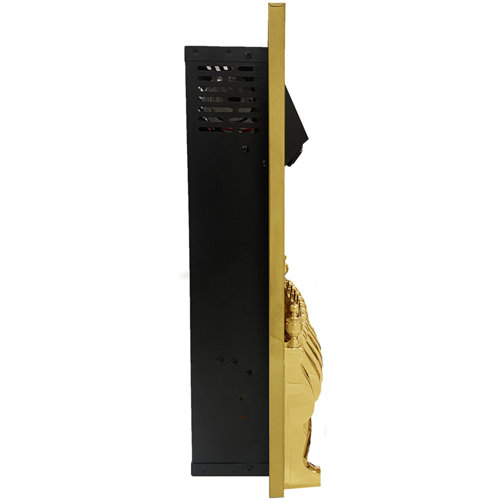 Be Modern Bayden Brass Inset Electric Fireplace 2kW 16 inch Image 3