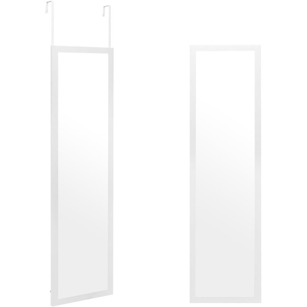 Costway White Full Length Over the Door Mirror Image 3