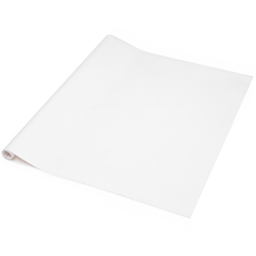 D-c-fix Glossy White Sticky Back Plastic Vinyl Wrap – 45cm X 2m Roll, Self-Adhesive Film