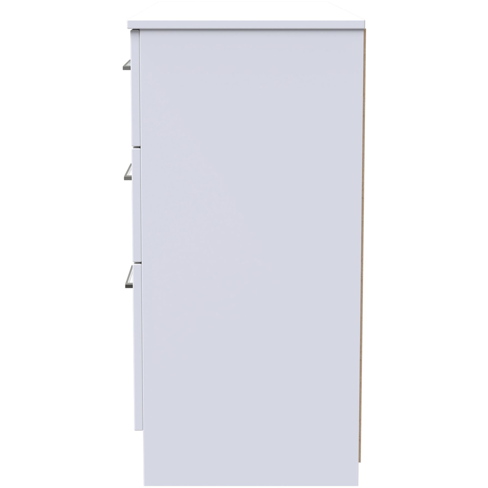 Crowndale Worcester 6 Drawer White Wide Chest of Drawers Ready Assembled Image 4