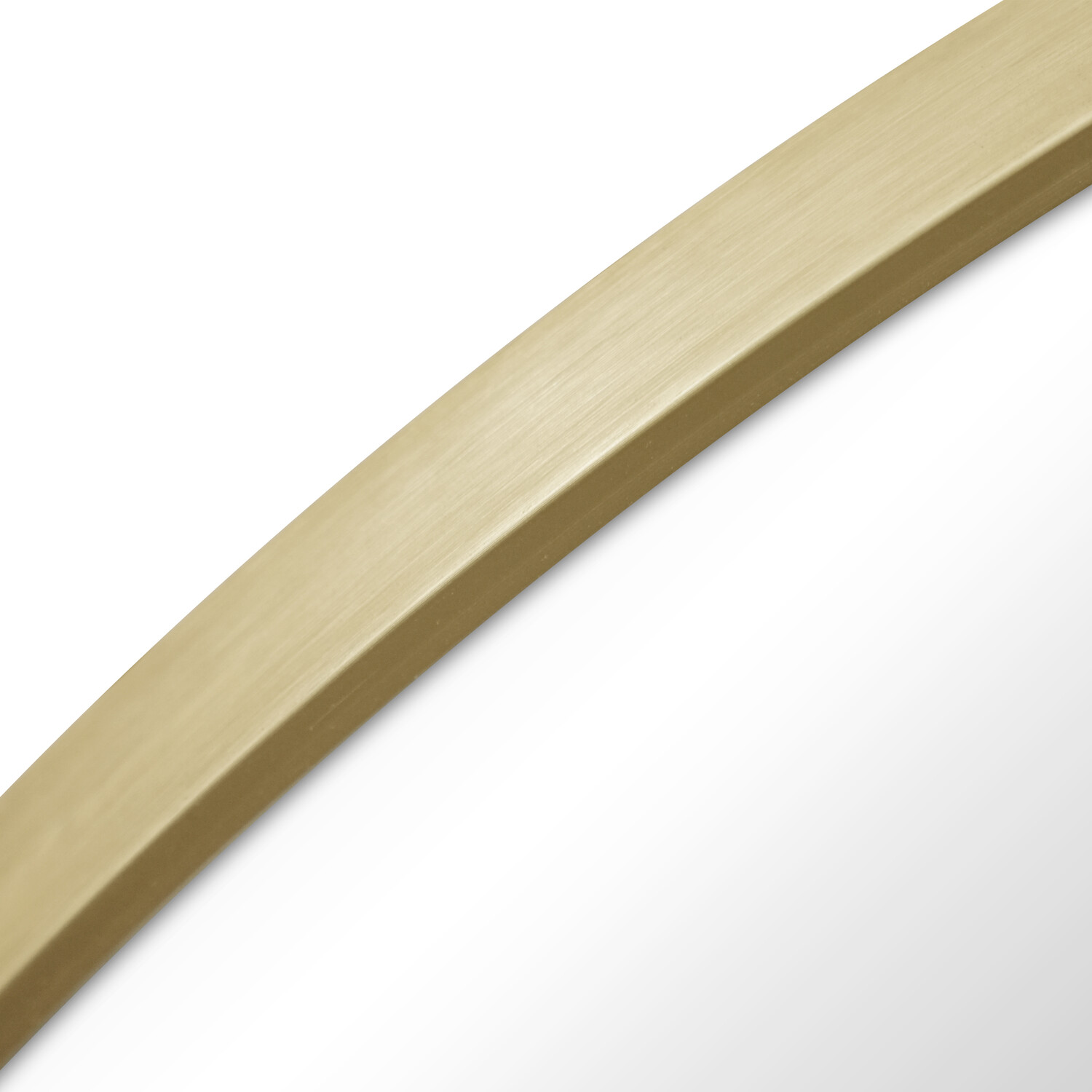 Round Metal Mirror Gold 70cm Image 3