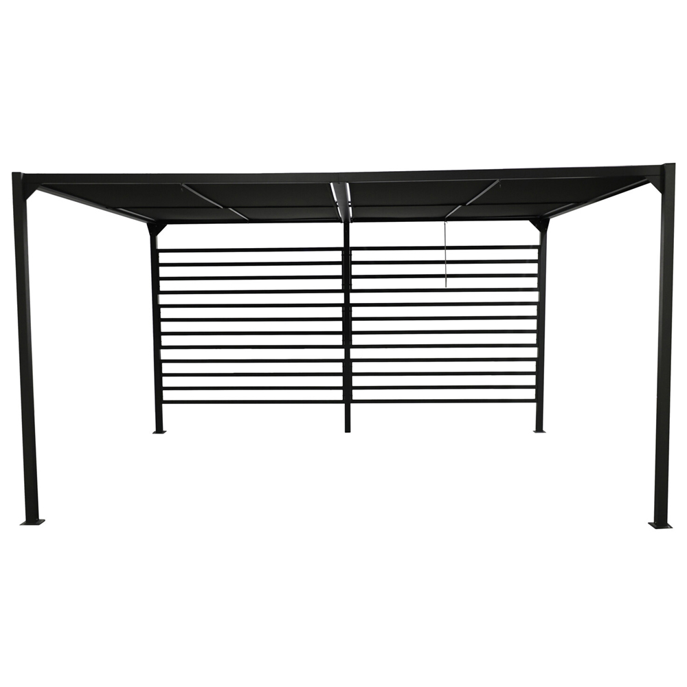 Malay Marseille 4 x 3m Black Aluminium Pergola Image 2