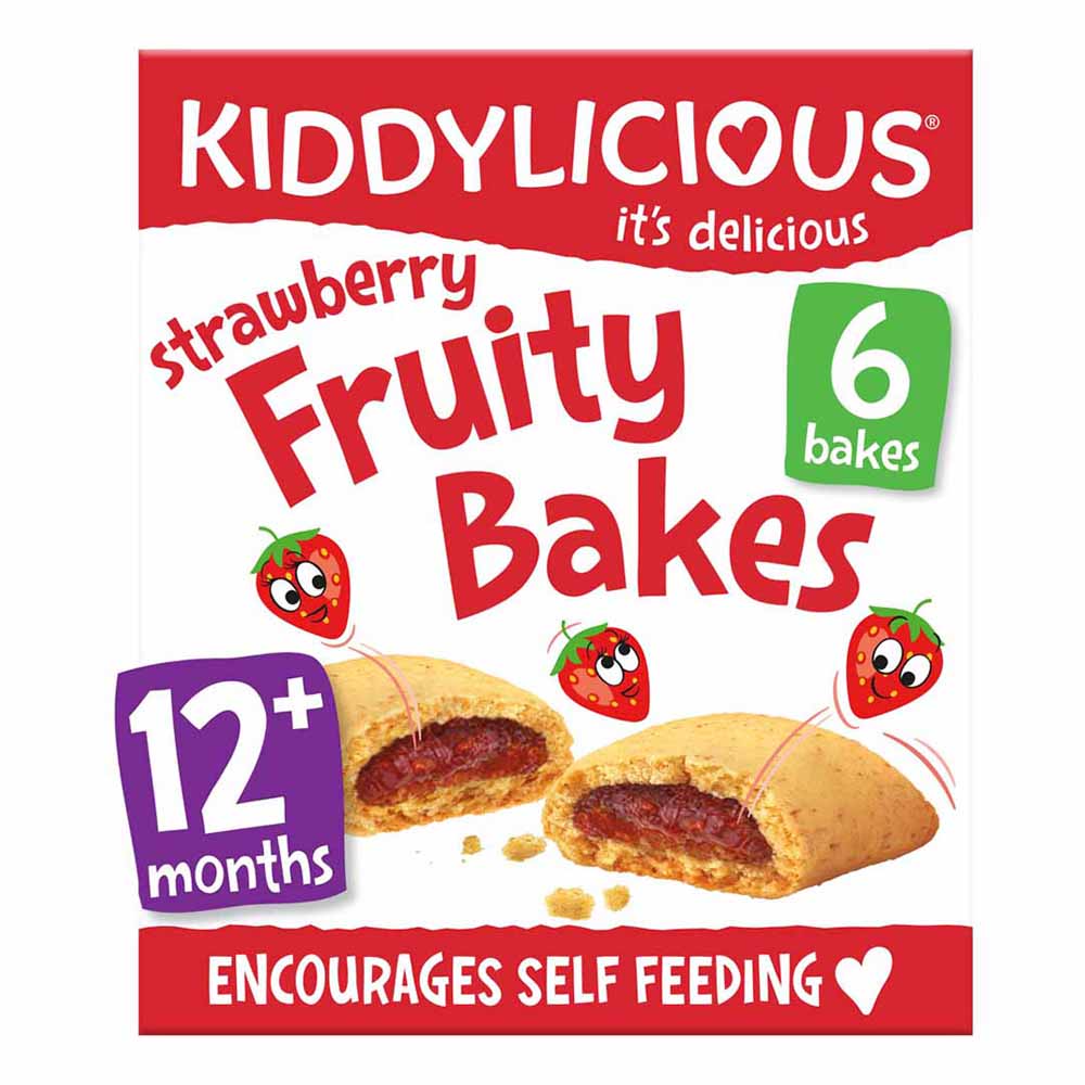 Kiddylicious Strawberry Fruity Bakes 6 x 132g Image 1