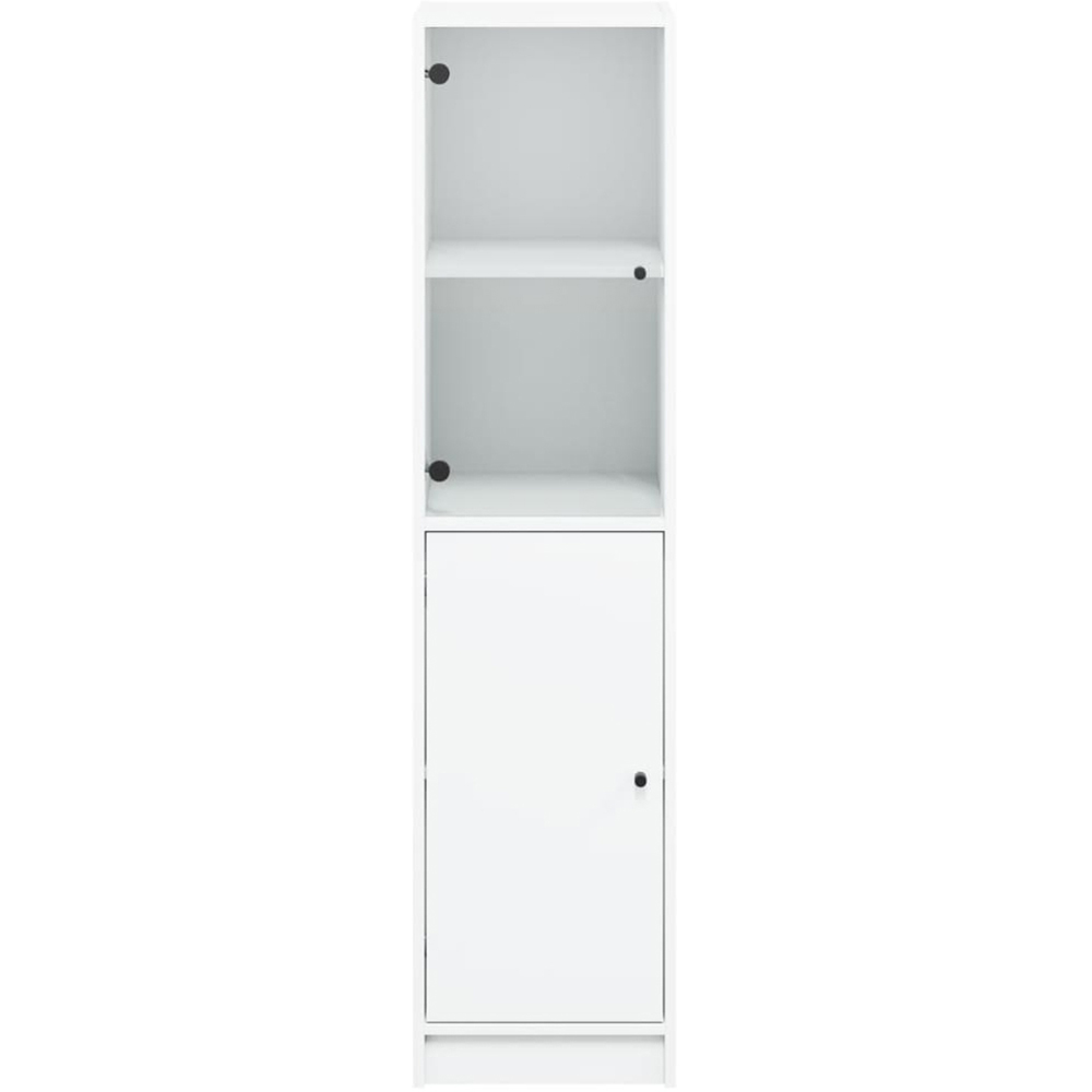 vidaXL 2 Door White Tall Highboard Image 3