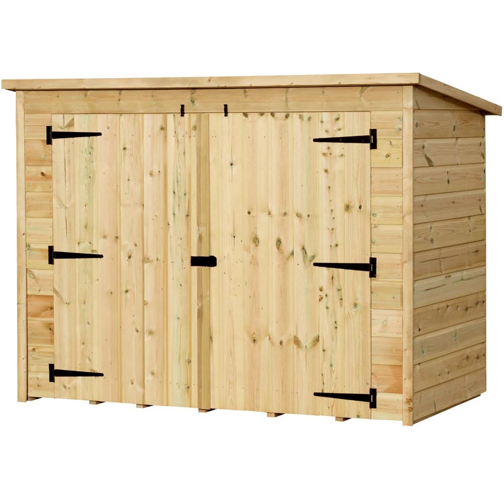 Empire Sheds 6 x 3ft Double Door Tongue and Groove Wooden Bike Store Image 1