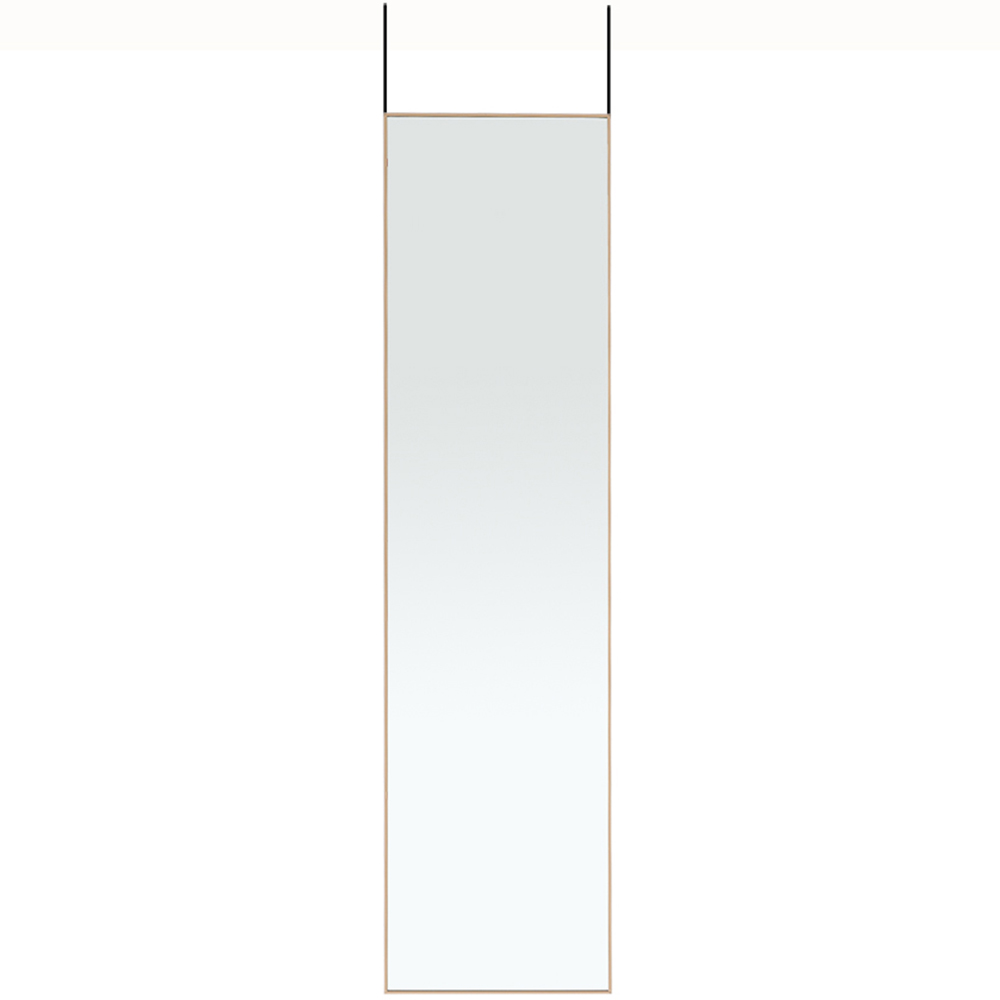 Living and Home Gold Frame Over Door Full Length Mirror 37 x 147cm Image 1