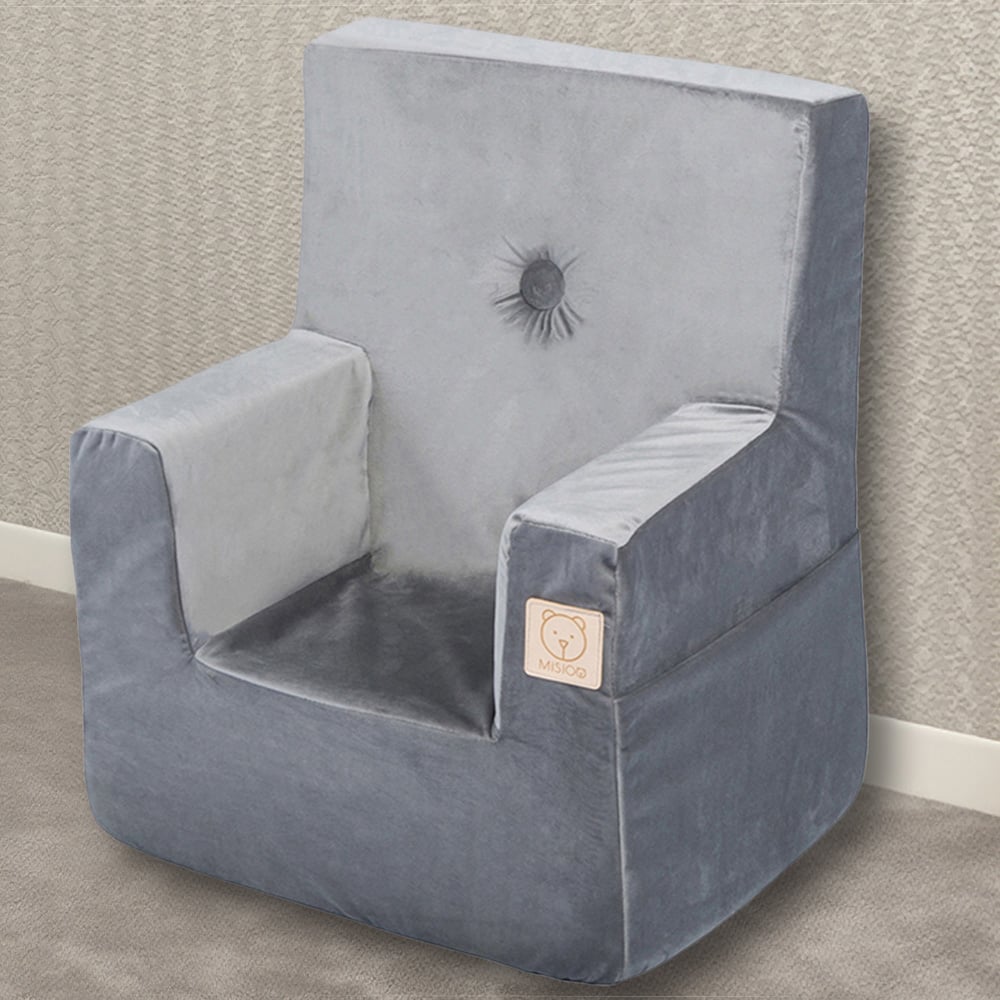 Misioo Kids Foldie Seat and Pocket Grey Image 1