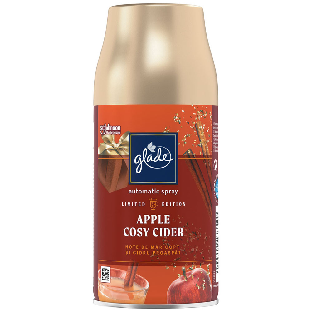 Glade Large Apple Cosy Cider Automatic Air Freshener Refill 269ml Image 1