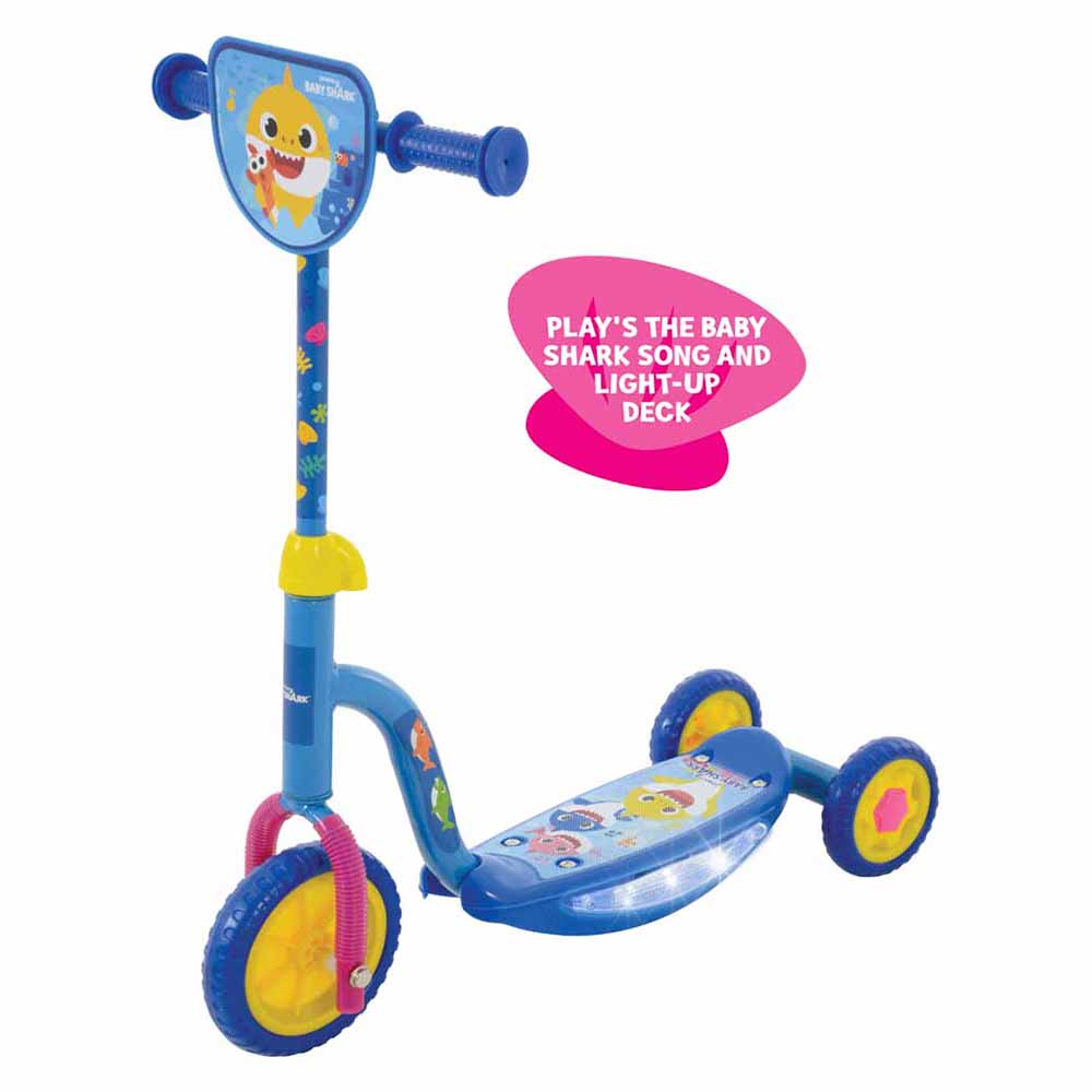 Baby Shark Music and Lights Scooter Image 1