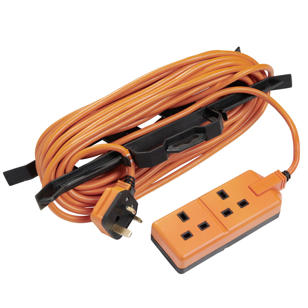 Wilko 13amp 15m 2 Socket Garden Extension Lead Wilko