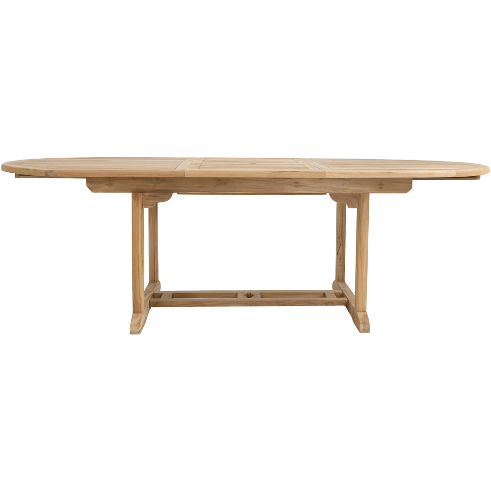 Charles Bentley 6-8 Seater Extendable Dining Table Teak Image 3