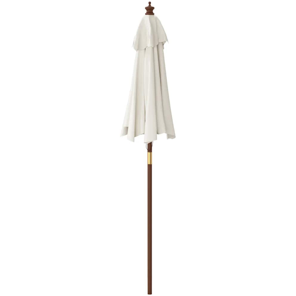vidaXL White Garden Parasol 2.3 x 1.9m Image 4